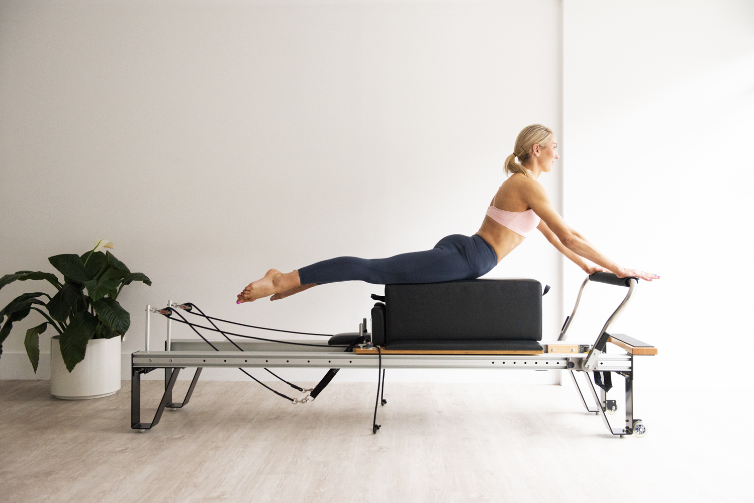 Arms Pulling Straps Exercise Pilates Reformer Yoga