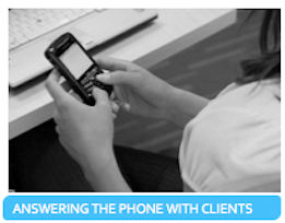 Whats your opinion on answering the phone when your with a client?